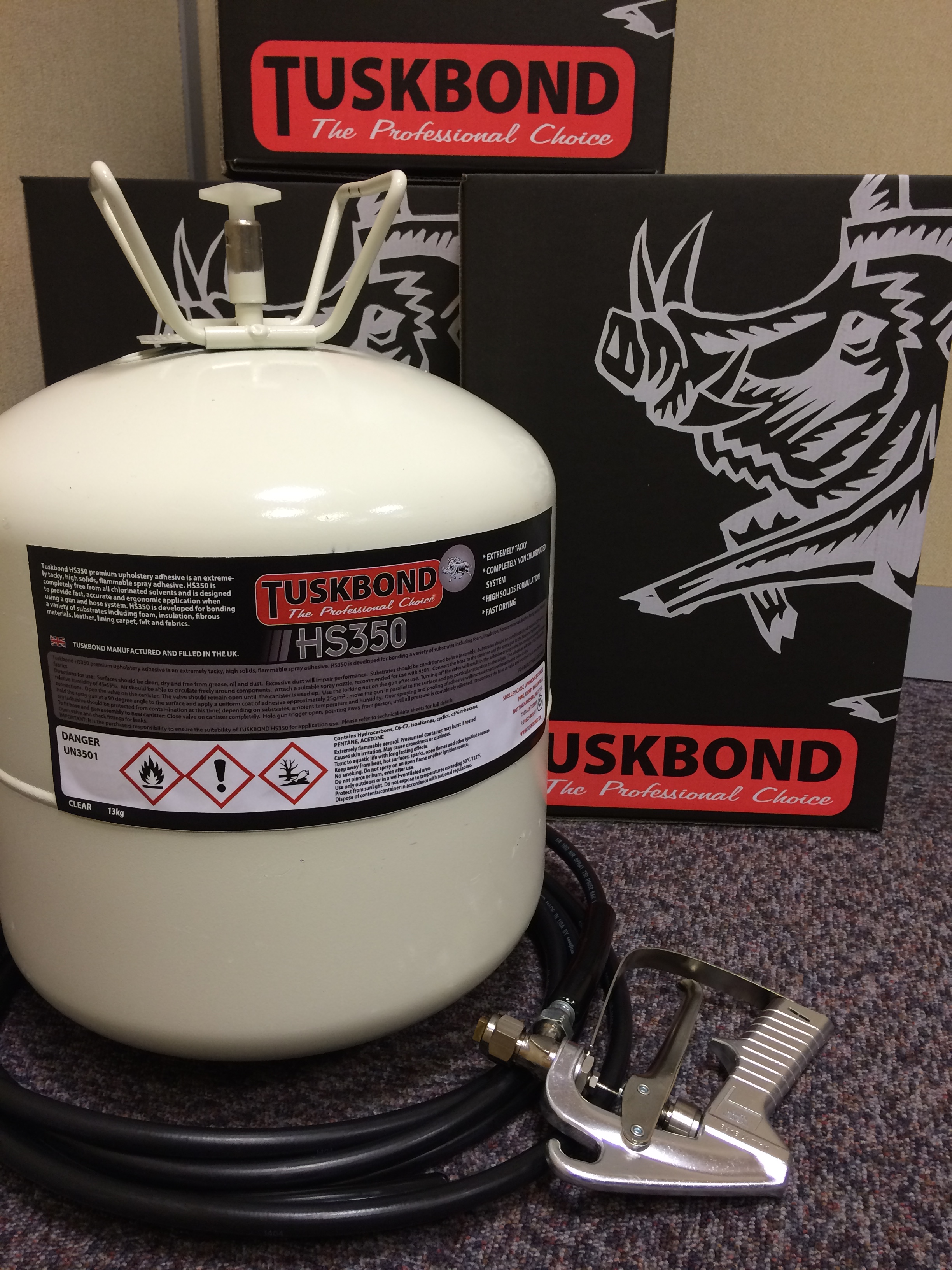 TUSKBOND HS350 CANISTER SPRAY CONTACT ADHESIVE TUSKBOND HS350 CANISTER SPRAY CONTACT ADHESIVE